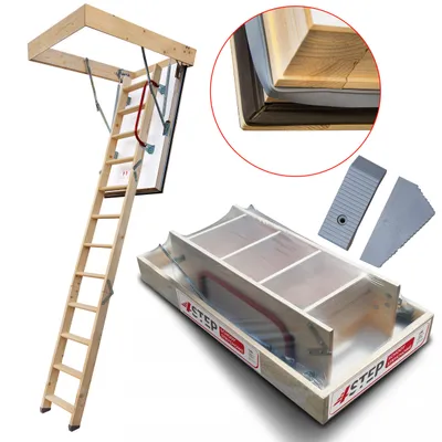 Zdjęcie produktu dla 4IQ Schody Strychowe NORDIC 87mm 120x80 + dodatkowa uszczelka Z006022