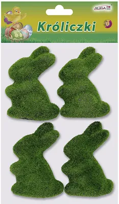 Immagine prodotto di FLOCK BUNNY PASQUA coniglio floccato Pasqua 8 cm - 4 pezzi