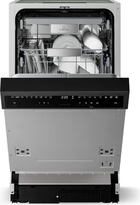 Image de Klarstein Velaire Lave Vaisselle 45cm Semi-Intégré - 10 Couverts, 9 Programmes, 42 dB, , AquaStop, Sécurité Enfants, Façade Personnalisable, Lave-Vaisselle Encastrable
