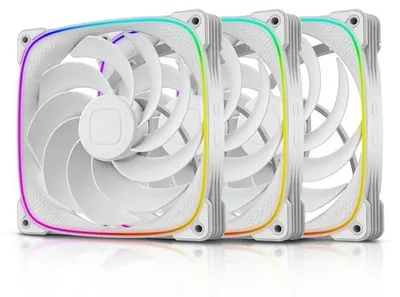 Produktbild von 2503R Rückwärtsgeblasen, RGB, PWM-Lüfter – 140 mm – 3er-Pack