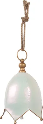 Immagine prodotto di Campana decorativa Clayre & Eef Ø 19x26 cm in metallo bianco