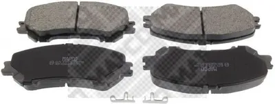 Produktbild von MAPCO 6171 Bremsbeläge Satz Vorne für NISSAN Qashqai II (J11, J11) für RENAULT Kadjar (HA, HL) Koleos II (HC)