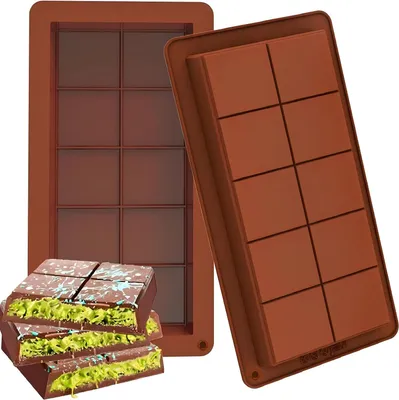 Obrázek produktu pro Silikonová hluboká forma na čokoládu 2 kusy silikonové formy, silikonová forma na čokoládu, hluboká forma na čokoládu, extra hluboká forma na čokoládové bonbóny
