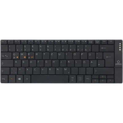 Productafbeelding van Renkforce RF-DS-SLIMBT Bluetooth® draadloos toetsenbord, Duits, QWERTZ, zwart, oplaadbaar