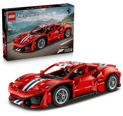 Zdjęcie produktu dla LEGO Technic Samochód Ferrari 488 Pista, Zestaw do budowania, 9 lat(a), Plastik, 882 szt., 1,11 kg