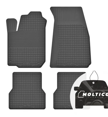 Imagen del producto de Juego de alfombrillas de goma con borde, aptas para todo tipo de clima, para Renault Clio IV (2013-2019)