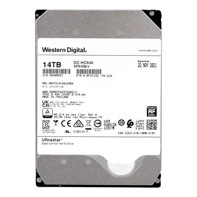 Produktbild von WD UltraStar DC HC530 14TB 7.2K 512MB SATA III 3.5'' WUH721414ALE604