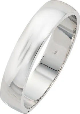 Produktbild von JOBO Armreif oval 925 Sterling Silber rhodiniert Klappverschluss