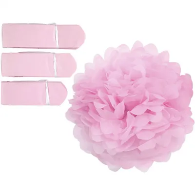 Produktbild von Creativ Company 590009, Dekorativer Pom-Pom, Rose, Rund, 3 Stück(e)