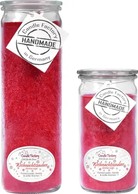 Produktbild von Candle Factory Kerzen-Set Weihnachtszauber Big + Mini Jumbo Duftkerze Dekokerze