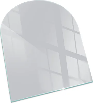 Produktbild von Farbe Grau – Glasbodenplatte für – Kaminofen – Kaminplatte Glas – Schutzglas – Funkenschutzplatte –Glasbodenplatte Feuerfeste – Hitzeschutzplatte – Bodenschutz aus Glas – 80x70 cm