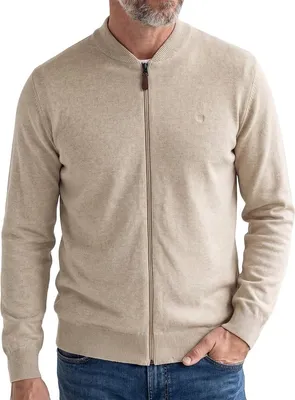 Produktbild von Redmond Basic Strickjacke Weicher Feinstrick, Klassische Passform mit Reißverschluss, Vielseitiges Basic für Alltag und Büro