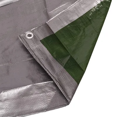 Obrázok produktu pre Univerzálna, vodeodolná plachta, 2 x 3 metre, strieborná, určená na zakrytie záhradného nábytku a dreva