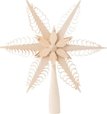 Produktbild von Christbaumspitze Spanstern (23cm) von Dregeno Seiffen
