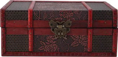 Obrázek produktu pro Vintage Wooden Jewelry Storage Box Handmade Wooden Decorative Book Box(Grape)