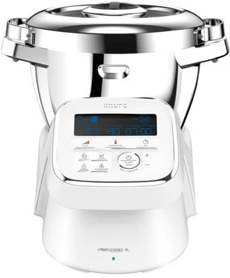Produktbild von Krups I PREP&COOK XL, 4,5 l, Silber, Weiß, 16000 RPM, 30 - 150 °C, Edelstahl, 1550 W