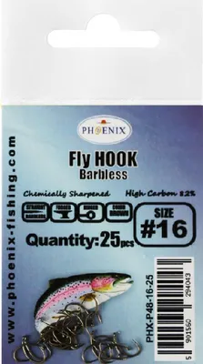 Obrázok produktu pre Fliegenhaken Ohne Widerhaken #16 - Phx-P48-16