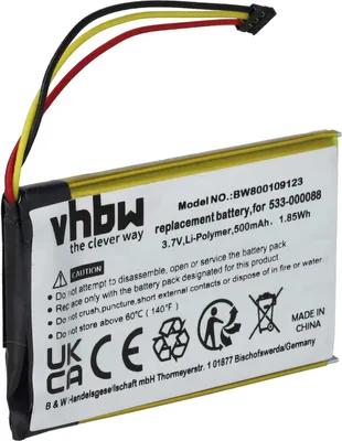 Produktbild von vhbw Akku kompatibel mit Logitech MX Master Wireless Touchpad (500 mAh, 3,7 V, Li-Polymer) - Mit schwarzem Stecker