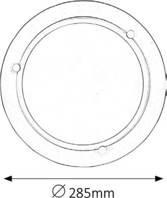 Produktbild von Rabalux 5101 Deckenleuchte 1 Spot Ufo, E27, weiß, rund, Standard, ø285mm