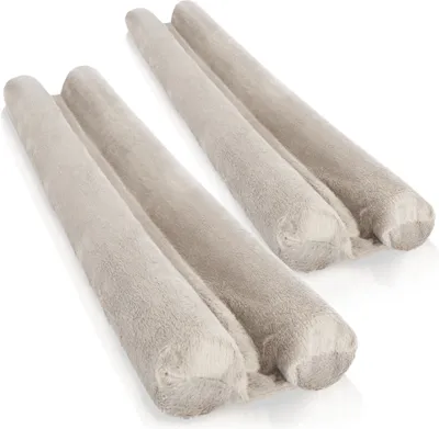 Produktbild von com-four® 2x Zugluftstopper für die Tür - Mikrofaser Türbodendichtung - Luftzugstopper mit Doppeldichtung - Schutz vor Luftzug und Lärm