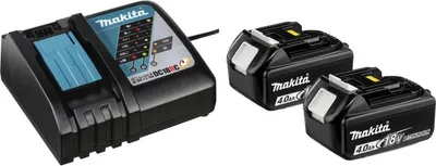 Obrázok produktu pre Makita 197490-7, Súprava batérie a nabíjačky, Lithium-ion (Li-ion), 4 Ah, 18 V, Makita, 2 kusov