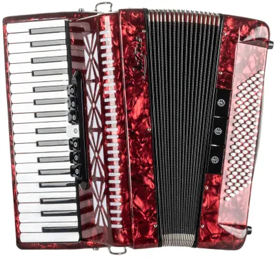 Image de Latone MasterChord 37K 96RD, accordéon à clavier, rouge