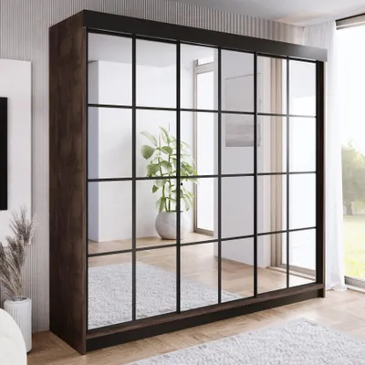Produktbild von Schrank ARI 3 250 cm. Variante: Farbe Dunkle Esche, Größe 250x200x62