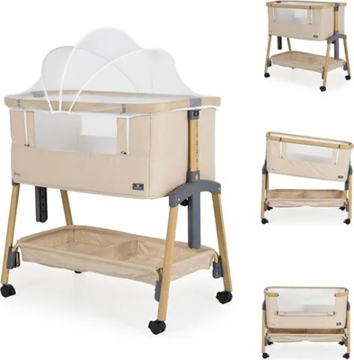 Produktbild von Cangaroo Beistellbett Babybett Amo Beige 13827
