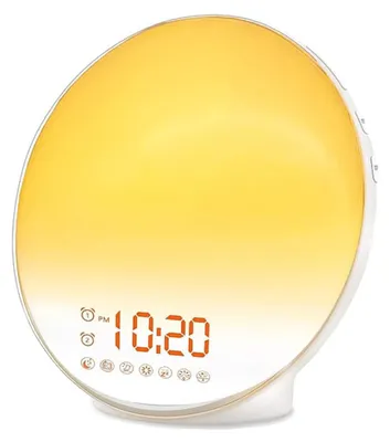 Produktbild von Wecker mit Sonnenaufgangssimulation – Lichtwecker mit FM-Radio und Naturgeräuschen