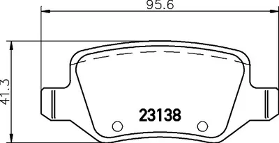 Produktbild von HELLA Bremsbeläge Satz Hinten Bremsklötze passend für MERCEDES-BENZ A-Klasse (W169) 8DB 355 012-131
