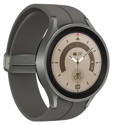 Zdjęcie produktu dla Samsung Galaxy Watch5 Pro - 3,56 cm (1,4"), OLED, ekran dotykowy, 16 GB, GPS, 46,5 g | SM-R925FZTAEUB