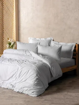 Produktbild von L'Essentiel Linge de Maison, Plaid - White, Ranforce Einzelbettbezug-Set (DE), Weiß, 100 % BAUMWOLLE RANFORCE, 135 x 200 cm