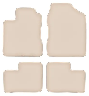 Produktbild von DURBAN Beige Velours-Fußmatten-Set für Daihatsu Cuore VI Schrägheck (2003-2007)
