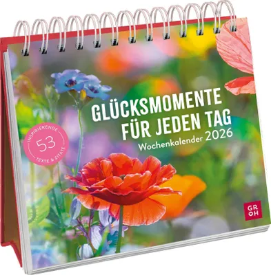 Produktbild von Wochenkalender 2026: Glücksmomente für jeden Tag