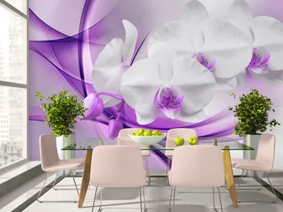 Produktbild von Vlies Fototapete 350x256 cm Tapeten Wandtapete XXL Abstrakt Blumen b-A-0213-a-d