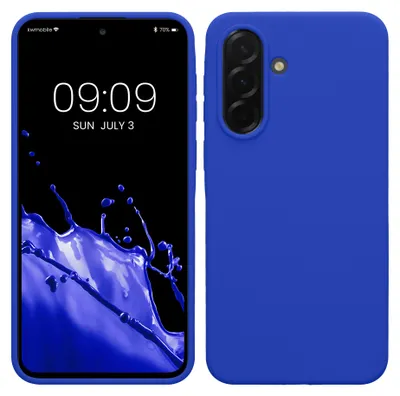 Produktbild von kwmobile Handyhülle für Samsung Galaxy A37 5G Hülle - Case Silikon - Kabelloses Laden - Schutzhülle Cover in Baltik Blau
