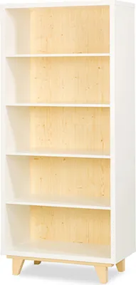 Produktbild von Standregal LYDIA Bücherregal 80x40x180cm weiß Kiefer