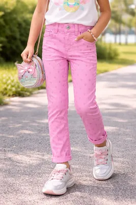 Produktbild von Blue Seven Hose Mädchen Mauve (Rosa), mit Herzchen Größe 92