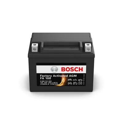 Immagine prodotto di Bosch FA100 - Batteria AGM per motocicli - 12V 55A 4Ah - Adatta per moto, motociclette, enduro, scooter, quad, moto d'acqua - Compatibile M4F17, BB4L-