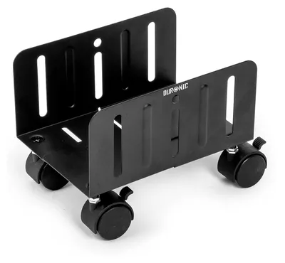 Produktbild von Duronic DMHD2 PC Halterung | Rollbare PC-Halterung | Gehäuse Halter für ITX, Midi, Big Tower bis 21 cm Breite | Rollbrett für Computer Tower unter dem Tisch | PCs bis 15 kg | Bessere Lüftung des PC