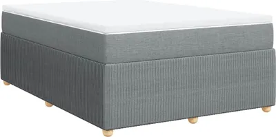 Produktbild von vidaXL Boxspringbett mit Matratze Hellgrau 140x190 cm Stoff