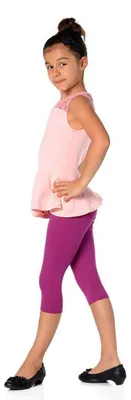 Produktbild von Kinder 3/4 Leggings in 22 Farben Baumwolle; Flieder 116