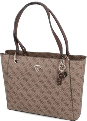 Image de Guess Femme Tote Bag / Sac à bandoulière / Shopper NOELLE Marron Similicuir-