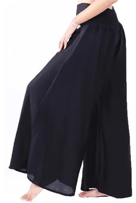 Produktbild von Lofbaz Damen weites Bein Palazzo Hose Yoga Salon Hippie Haremshose Hosen - Feste