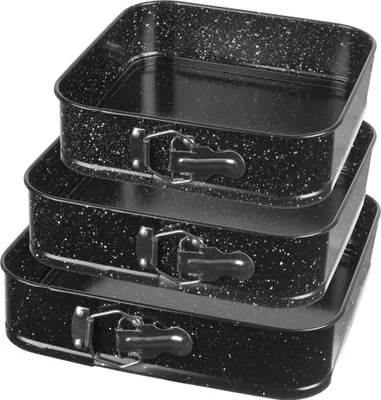 Image de set de 3 moules à gâteaux antiadhésifs 24/26/28cm BRUNBESTE BB-2549