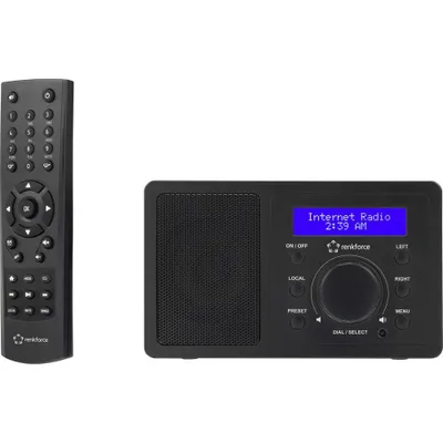 Zdjęcie produktu dla Renkforce RF-IR-MONO1 - Internet - Cyfrowy - 3 W - AAC,AAC+,FLAC,MP3 - Niebieski - 802.11b,802.11g,Wi-Fi 4 (802.11n) (RF-4830285)