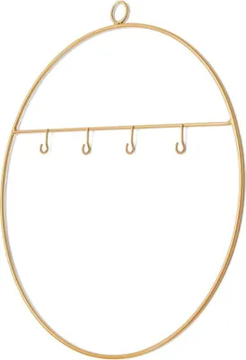 Produktbild von Metallring in Gold zum Aufhängen, mit Haken, Größe wählbar, mit Durchmessern von 30 - 50cm, Größe:Ø 30 cm