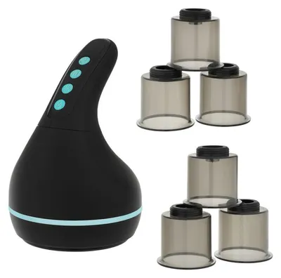 Imagen del producto de Masajeador de ventosas eléctricas con calefacción, anticelulítico, Medivon MV-ECLIPSE