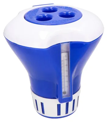 Produktbild von Pool Dosierschwimmer blau inkl. Thermometer
