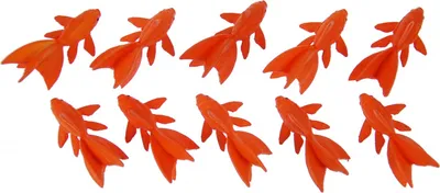 Produktbild von 10x Fisch Aufstellfigur Tierfigur Miniblings Kampffisch Goldfisch Fische 4 5cm